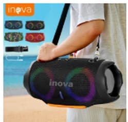 Inova Caixa De Som Bluetooth TWS Luz RGB Xtreme 4
