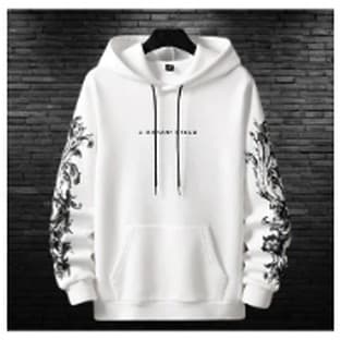 Moletom Fechado Estampado Capuz Streetwear Flanelado